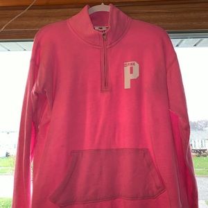 Quarter zip PINK top